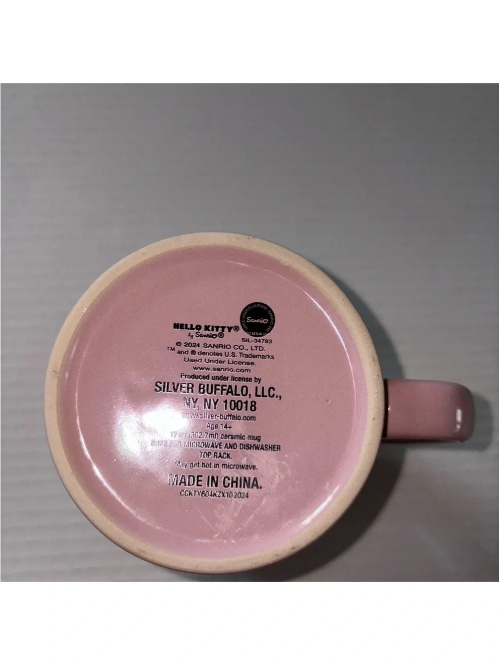 Hello Kitty Pink Apple Ceramic Coffee Mug